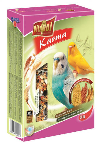 Vitapol Karma Complett - Teljesértékű eledel hullámos papagáj részére (500g)