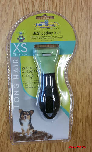 Furminator Long Hair Dog - aljszőrkefe (vegyes színekben) hosszú szőrű kutyák részére (XS)