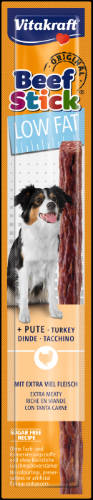 Vitakraft Beef Stick Low Fat - jutalomfalat alacsony zsírtartalommal (marha,sertés,pulyka) kistestű kutyák részére (12g)