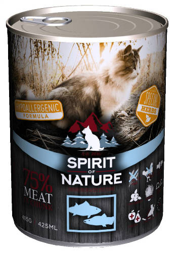 Spirit of Nature Hypoallergenic CAT (Tuna & Salmon) 415g