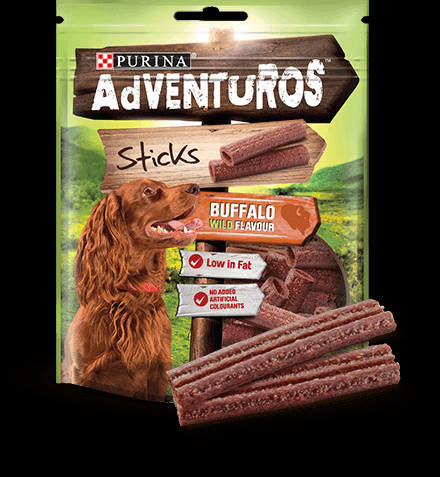 Purina Adventuros strips - jutalomfalat (szarvas/vad) kutyák részére (90g)
