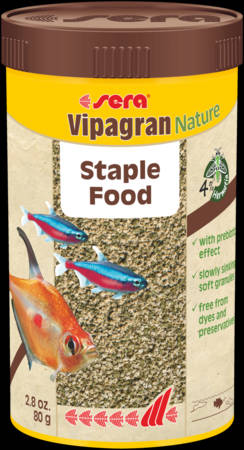 Sera  Nature Vipagran - granulátum táplálék díszhalak számára (250ml/80g)