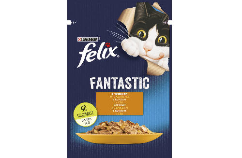 Felix Fantastic - alutasakos (csirke) nedves eledel aszpikban macskák részére (85g)