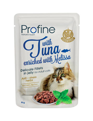 Profine Adult Cat Pouch filets in Jelly with Tuna (tonhal) - Alutasakos macskák részére (85g)
