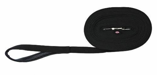 Trixie Tracking Leash - nyomkövető póráz - fekete (20mm/10m)