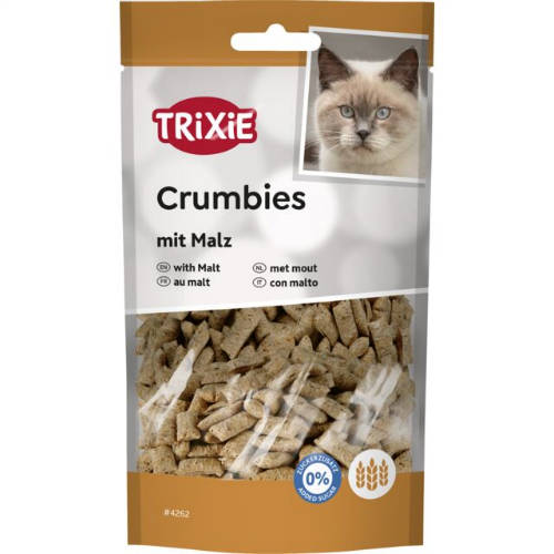 Trixie Malt Crumbies - Jutalomfalat macskák részére (szőroldós, 50g)