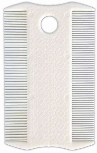Trixie Flea and Dust Comb, double sided - bolhafésű (műanyag, fehér) kutyák és macskák részére (9cm)
