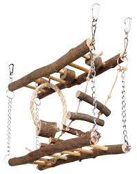 Trixie Suspension Bridge - dupla függőhíd (kéreg fából) rágcsálók részére (27x17x7cm)