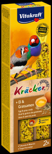 Vitakraft Kracker Dupla Rúd (tojás,fűmag) – kiegészítő eleség exoták részére (55g)