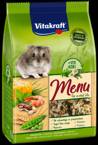 Vitakraft Menu (törpehörcsög) - teljes értékű eledel (400g)
