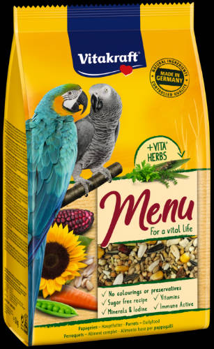 Vitakraft Menu (Nagypapagáj) - teljes értékű eledel (1kg)