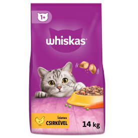 Whiskas Adult Chicken - Szárazeledel (csirkehússal) felnőtt macskák részére (14kg)