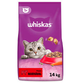 Whiskas Adult Beef - Szárazeledel (marhahússal) felnőtt macskák részére (14kg)