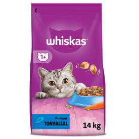 Whiskas Adult Tuna - Szárazeledel (tonhallal) felnőtt macskák részére (14kg)