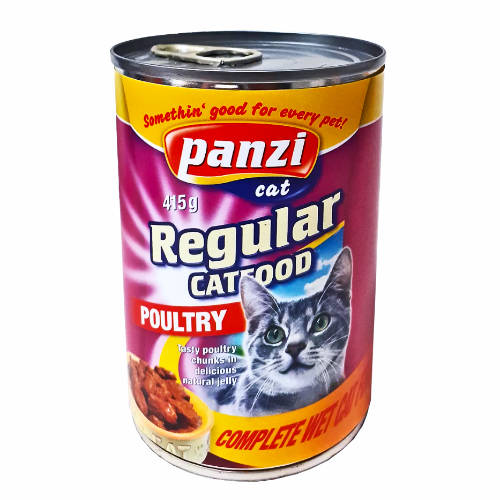 Panzi Regular Adult (szárnyas) konzerv - Felnőtt macskák részére (415g)