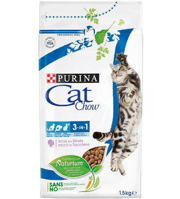 Purina Cat Chow Adult - 3in1 (pulyka)  - Szárazeledel (15kg)