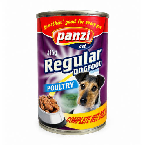 Panzi Regular Adult (szárnyas) konzerv - Felnőtt kutyák részére (415g)