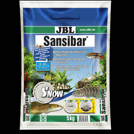 JBL Sansibar SNOW - Hófehér homok édesvízi és tengervízi akváriumokhoz (5kg)