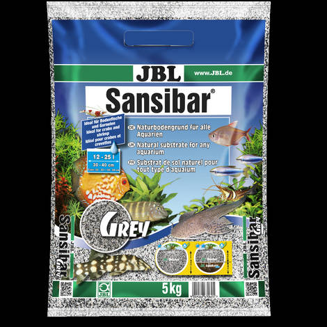 JBL Sansibar Grey - talaj (szürke színű, finomszemcsés) édes- és sósvízi akváriumokhoz (5kg)