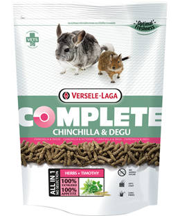 Versele-Laga Complete Chinchilla & Degu - Teljesértékű extrudált eleség csincsillák és deguk részére (500g)