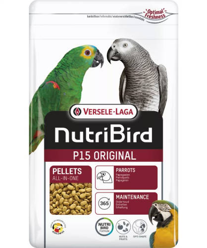 Versele-Laga NutriBird P15 Original - Teljesértékű eledel papagájok számára (1kg)