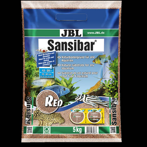 JBL Sansibar Red - talaj (piros színű, finomszemcsés) édes- és sósvízi akváriumokhoz (5kg)