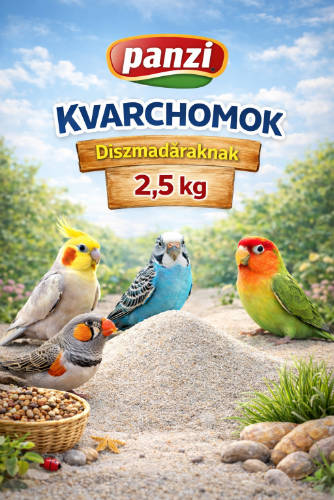 Panzi kvarchomok  (fehér) díszmadarak részére (2,5kg)