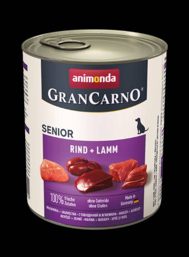 Animonda GranCarno Senior (borjú,bárány) konzerv - Idős kutyák részére (800g)