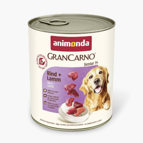 Animonda GranCarno Senior (borjú,bárány) konzerv - Idős kutyák részére (800g)