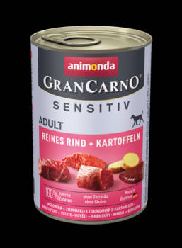 Animonda GranCarno Sensitiv Adult (marha,burgonya) konzerv - Felnőtt kutyák részére (400g)