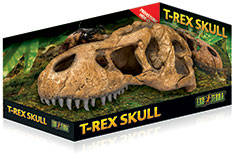 Exo-Terra T-Rex Skull - T-Rex koponya formájú búvóhely hüllők részére (11x23x8cm)