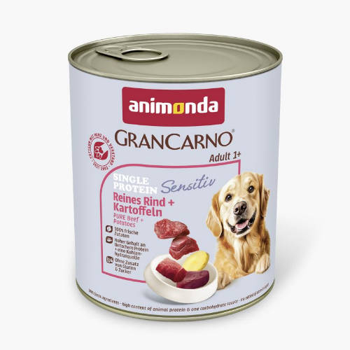 Animonda GranCarno Sensitiv Adult (marha,burgonya) konzerv - Felnőtt kutyák részére (800g)