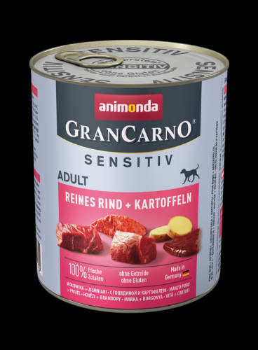 Animonda GranCarno Sensitiv Adult (marha,burgonya) konzerv - Felnőtt kutyák részére (800g)