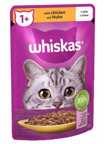 Whiskas Adult Chicken - Nedves eledel (csirke, aszpikban) macskák részére (85g)