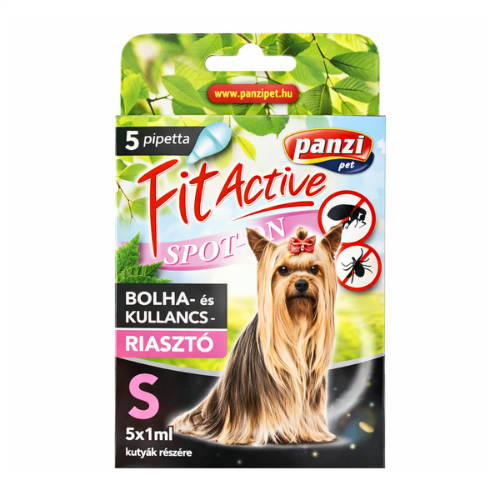 FitActive Spot-On - Bolha- és kullancsriasztó kutyák részére (5x1ml, S)