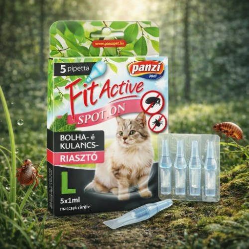Fitactive Spot On Bolha- és kullancsriasztó cica 5 pipetta