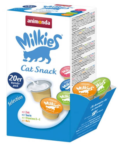 Animonda Milkies Cat Snack Selection - jutalomfalat (tej) macskák részére (20x15g)