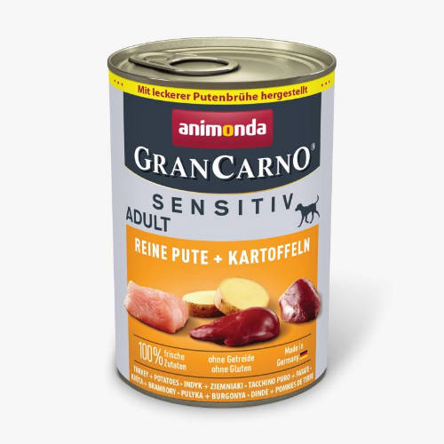 Animonda GranCarno Sensitiv Adult (pulyka,burgonya) konzerv - Felnőtt kutyák részére (400g)