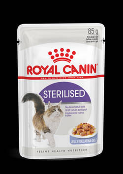 Royal Canin Feline Adult (Sterilized Jelly) - alutasakos (hús,kocsonya) eledel macskák részére (85g)