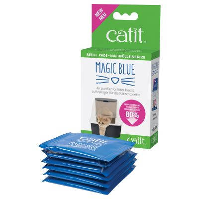 Catit Magic Blue - Légtisztító betét zárt macska wc-be (6db)