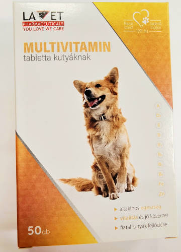 Lavet Multivitamin Tabletten - Vitamin készítmény (multi) kutyák részére 45g/50db tbl.