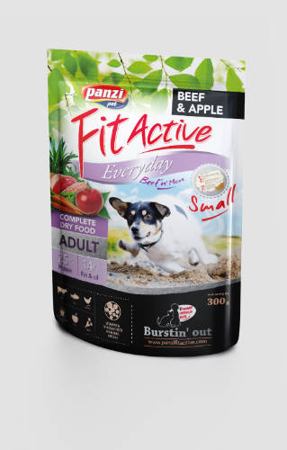 Panzi FitActive Everyday Small Adult (marha,alma) száraztáp - Kistestű felnőtt kutyák részére (300g)