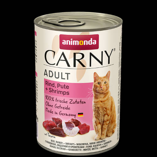 Animonda Carny Adult (marha,pulyka,garnélarák) konzerv - Felnőtt macskák részére (400g)
