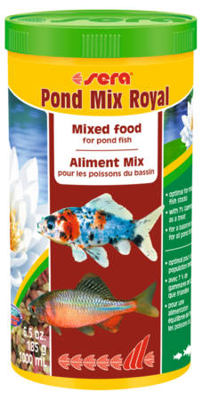 Sera Pond Mix Royal - táplálék (kerti tavakba) díszhalak számára (1000ml)