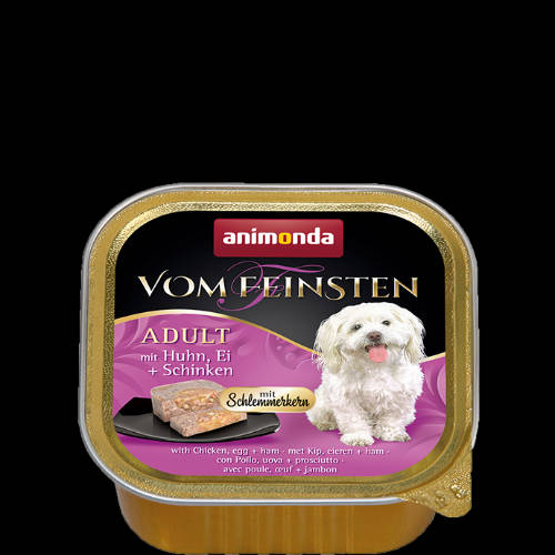 Animonda Vom Feinsten Gourmet (csirke,tojás,sonka) alutálkás - Felnőtt kutyák részére (150g)