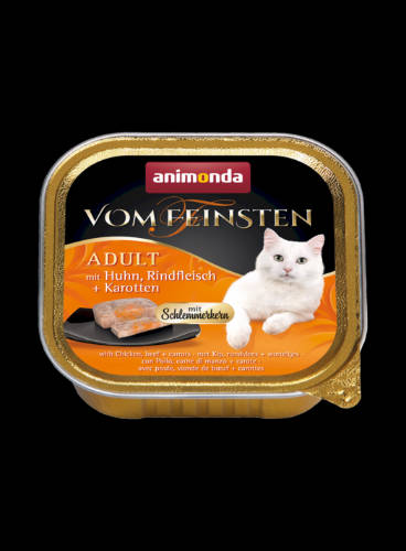 Animonda Vom Feinsten No Grain (csirke-sárgarépaszószban) alutálkás -Felnőtt macskák részére (100g)