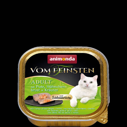 Animonda Vom Feinsten Gourmet (pulyka,csirkemell,gyógynövény) alutálkás -Felnőtt macskák részére (100g)