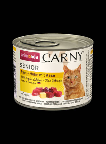 Animonda Carny Senior (csirke,marha,sajt) konzerv - Idős macskák részére (200g)
