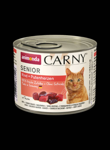 Animonda Carny Senior (marha,szív) konzerv - Idős macskák részére (200g)