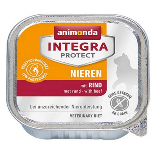 Animonda Integra Nieren (marha) alutálkás - Vesebeteg macskák részére (100g)